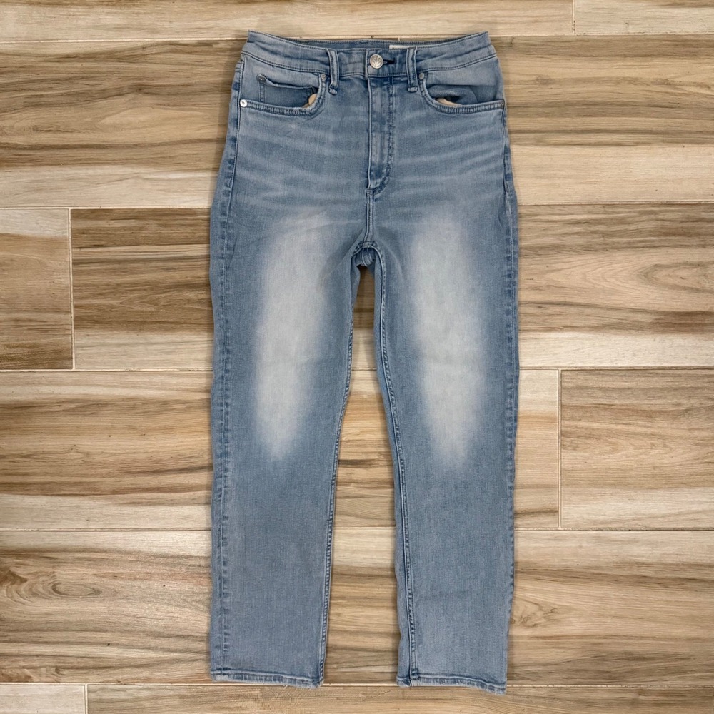 Rag & Bone Emma High Rise Straight Leg Jeans Light Wash Blue 29 WDD24S2944CLKI